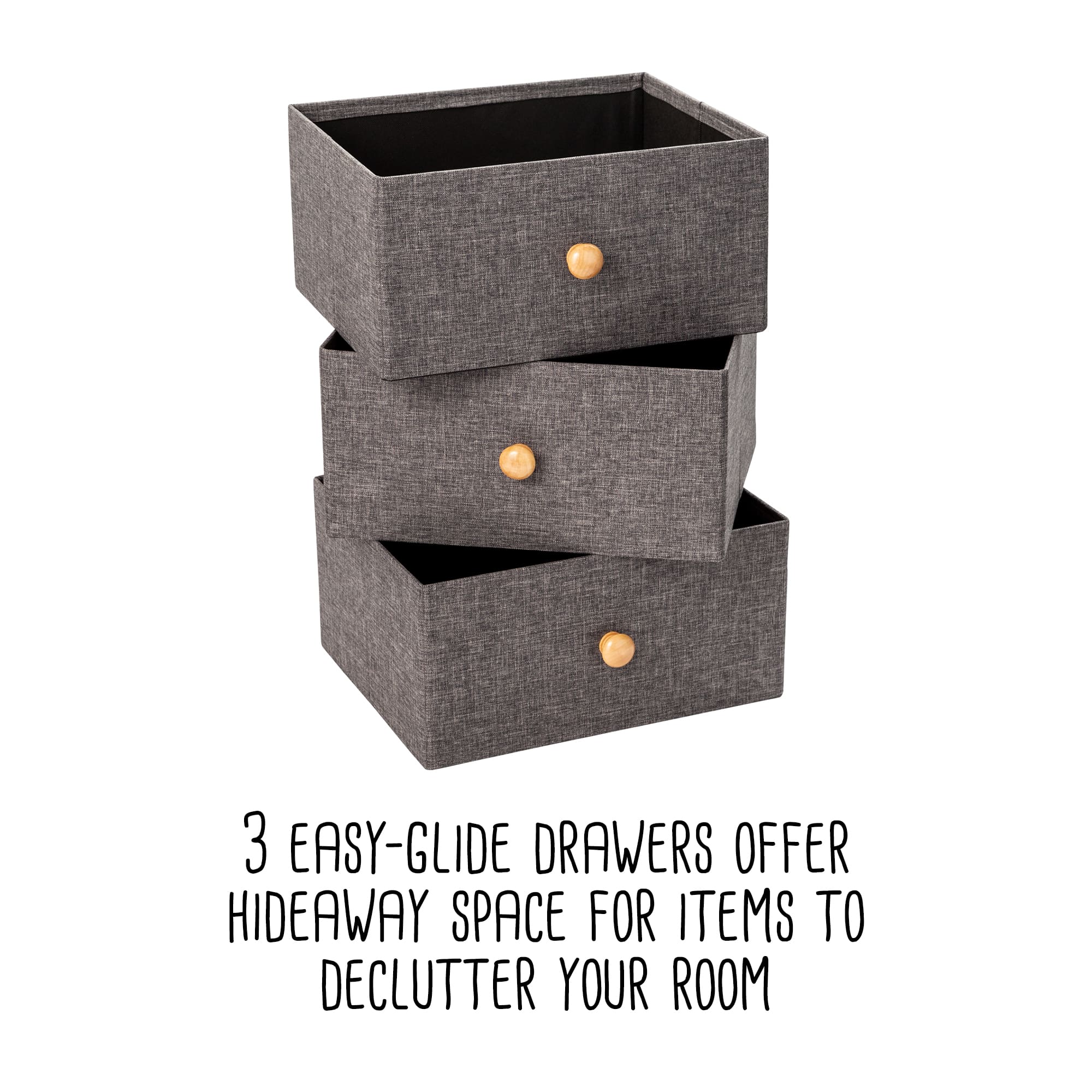Honey Can Do 3 Drawer Fabric Storage Organizer